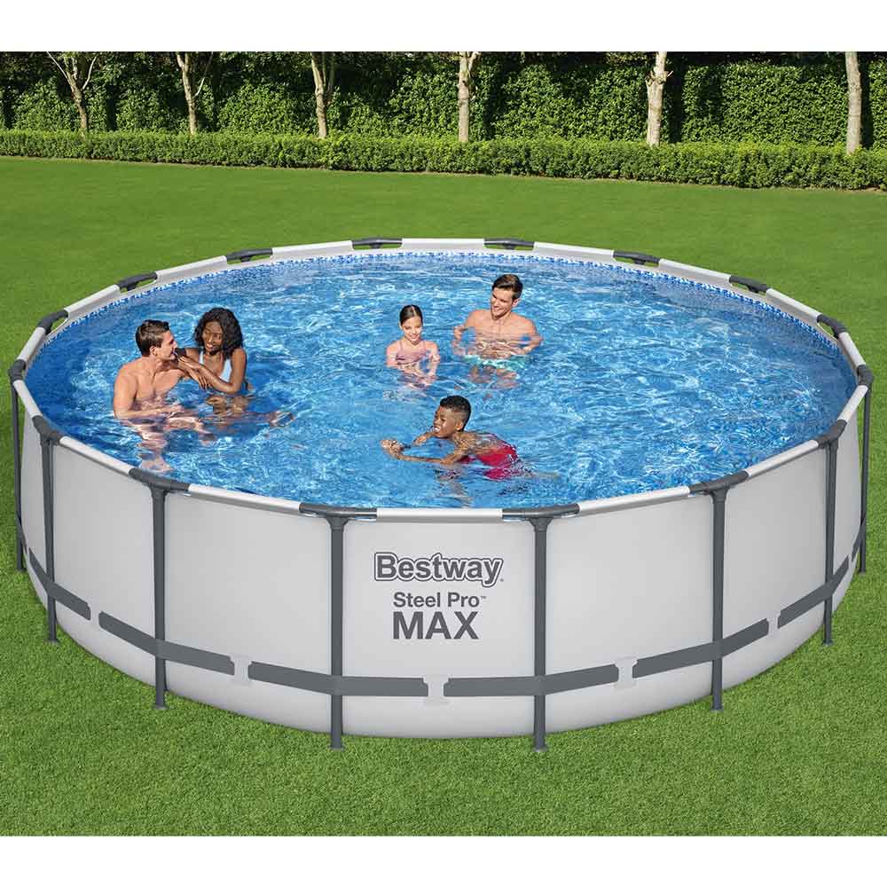 Каркасний басейн Bestway 5612Z (488х122 см) з картриджним фільтром, драбиною та тентом - Зображення 3