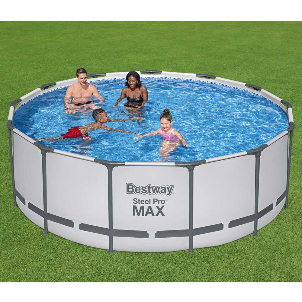 Каркасний басейн Bestway 5618W (396х122 см) з картриджним фільтром, драбиною та захисним тентом - Зображення 4