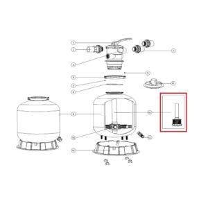Дюзова коробка 89011603 в комплекті з трубою для Emaux P400