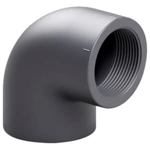 Коліно ПВХ Effast RGRGOG020B 90° перехідне, з внутрішньою різьбою d20x1/2"
