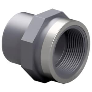 Адаптер-втулка ПВХ Effast RGRAFR020B з металевим кільцем,  d20x1/2"