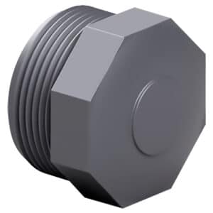 Заглушка ПВХ Effast RERTAE110L з зовнішньою різьбою d4"