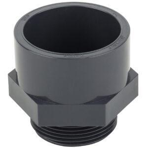 Муфта ПВХ Era US01240, з зовнішньою різьбою d40х1-1/4"