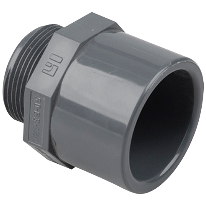 Подвійний адаптер ПВХ Hidroten 1002733, муфта/втулка, НР, d32-40 мм, 1 1/4"