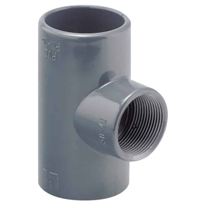 Трійник перехідний 90° ПВХ Hidroten 1002243, BP, d75 мм, 1 1/4"