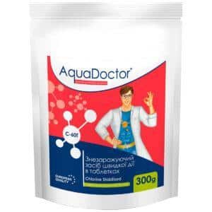 Хлор для басейну AquaDoctor C-60T 0.3 кг в таблетках