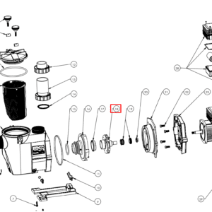Крильчатка насоса Hayward RS3008 0.75 HP (SPX3008CE)