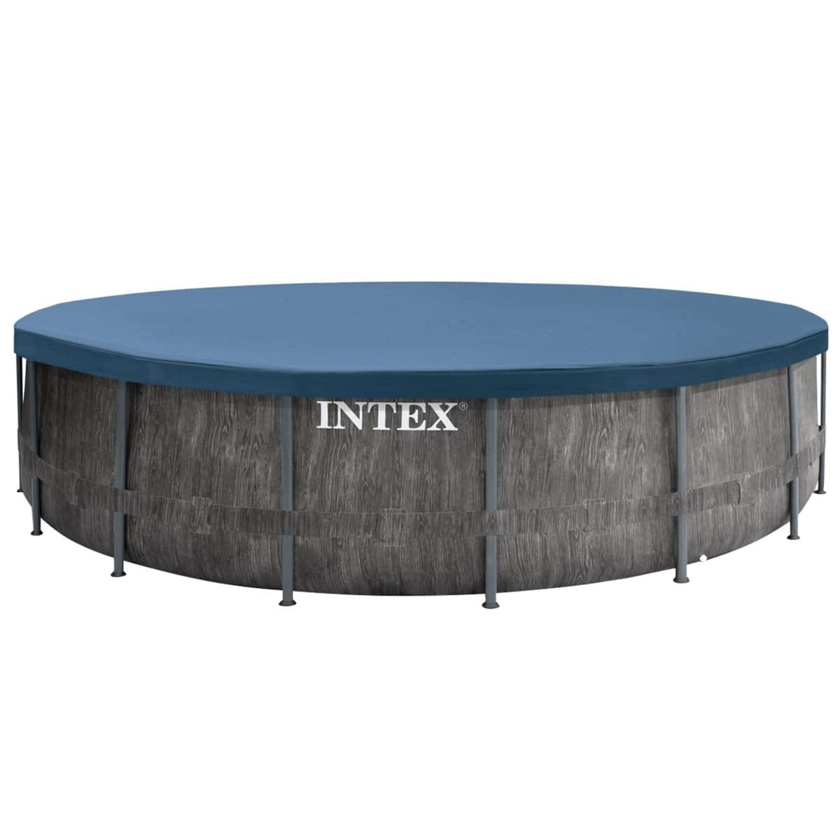 Каркасний басейн Intex 26742 GREYWOOD (457х122 см) з картриджним фільтром, драбиною та тентом - Зображення 4
