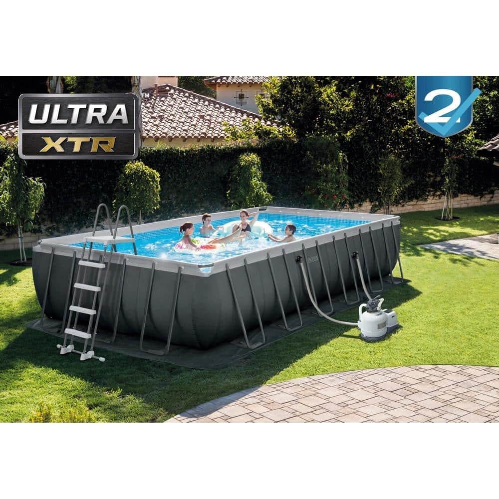 Каркасний басейн Intex 26368 ULTRA XTR (732х366х132 см) з пісочним фільтром, драбиною та тентом - Зображення 3
