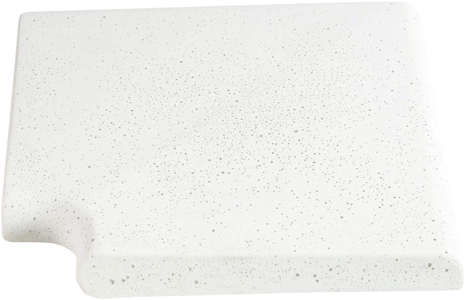 Кутовий копінговий камінь Aquazone Tuff 320x400x50-25 мм, білий (пористий)