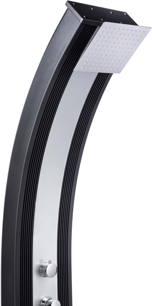 Душ сонячний Aquaviva Hybride Dada Curve алюмінієвий з мийкою для ніг, антрацит DS-D363NX, 40 л - Зображення 4
