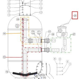 Клапан 1.5" для фільтра CAPRI-HP 650 (22950741)