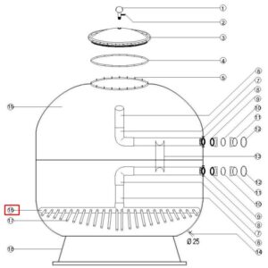 Дюзова коробка фільтра Aquaviva high bed (DAKH)