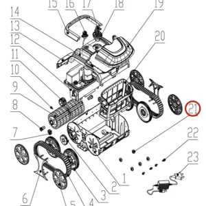 Заднє гальмівне колесо до пилососа Wybotics WY200