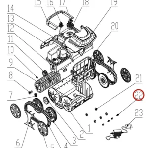 Переднє гальмівне колесо до пилососа Wybotics WY200