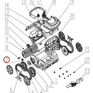 Циліндрична шестерня до пилососа Wybotics WY200