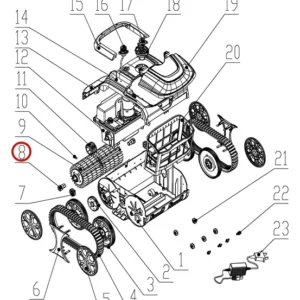 Шестерня роликова до пилососа Wybotics WY200