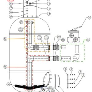 Манометр у зборі для фільтрів CAPRI-HP (35012528)