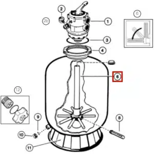 Дюзова коробка з трубою Hayward S310 (SX0310DA)