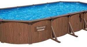 Збірний басейн Bestway Hydrium 561CW (732х366х132 см) з піщаним фільтром, драбиною та тентом