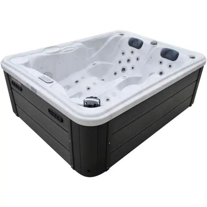 Гідромасажний басейн Aquajoy Bali (210х160х77 см), Сріблясто-білий мармур