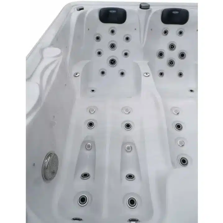 Гідромасажний басейн Aquajoy Bali (210х160х77 см), Сріблясто-білий мармур - Зображення 6