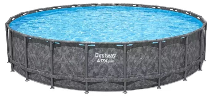 Каркасний басейн Bestway Grey 561KC (549х132 см) з піщаним фільтром, тентом та драбиною