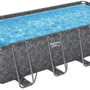 Каркасний басейн Bestway Grey 561KA (549х274х132 см) з піщаним фільтром, тентом та драбиною