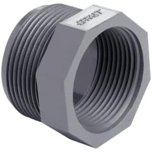 Втулка-футорка ПВХ Effast RERRCE040D коротка, різьбова 1-1/4"x1"