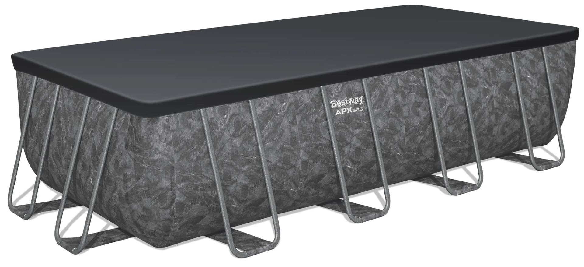Каркасний басейн Bestway Grey 561KA (549х274х132 см) з піщаним фільтром, тентом та драбиною - Зображення 2
