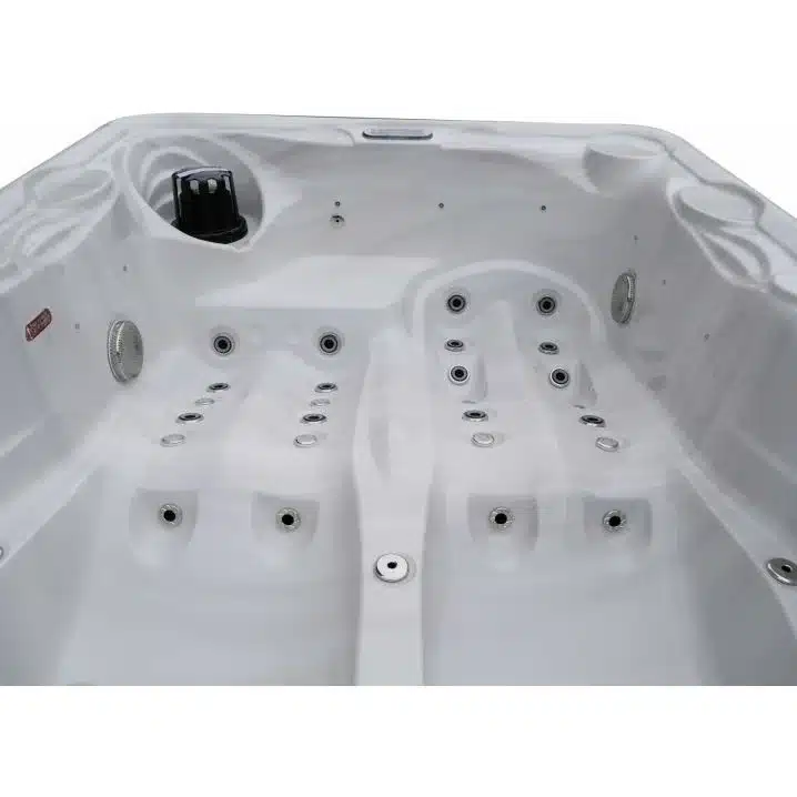Гідромасажний басейн Aquajoy Bali (210х160х77 см), Сріблясто-білий мармур - Зображення 7