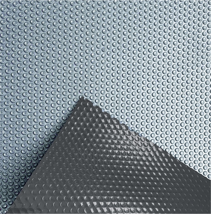 Солярне покриття Aquaviva Platinum Bubbles-Gray-5-750, ширина 7.5 м (30 пог. м), срібний/сірий - Зображення 2
