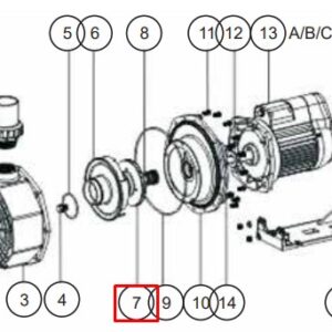 Крильчатка для насоса Emaux SB10/SR10 (1311004)