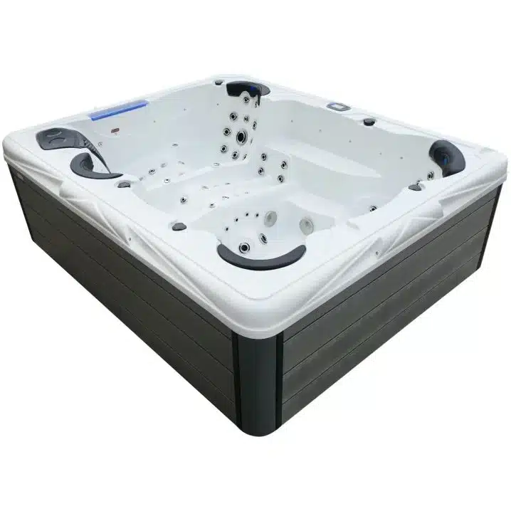 СПА-басейн Aquajoy Saint-Tropez (280х230х95 см), Сріблясто-білий мармур - Зображення 3