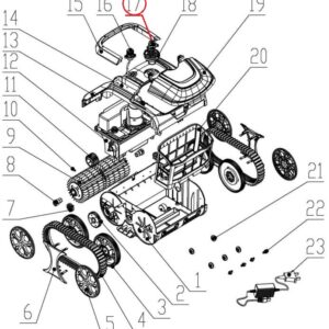 Ковпачок кнопки увімкнення до пилососа Wybotics WY200 (№1 S.WY200 Pro.10.001)