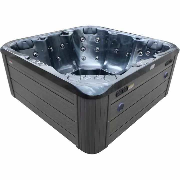 СПА-басейн Aquajoy Riviera (200х200х90 см), темний опал, з динаміками та LED-підсвічуванням - Зображення 4