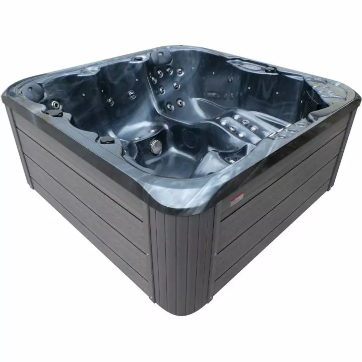 СПА-басейн Aquajoy Riviera (200х200х90 см), темний опал, з динаміками та LED-підсвічуванням - Зображення 6