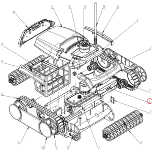 Комплект бічних ущільнень для корпусу робота-пилососа Wybotics WY350 (B.WY3051.09.002)