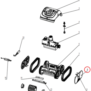 Ковпаки на колеса для робота-пилососа Wybotics C1 (S.WY3312Pro.39.A.001)