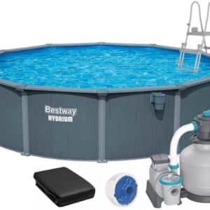 Збірний басейн Bestway Hydrium 561RP (732х132 см) з пісочним фільтром, драбиною та тентом