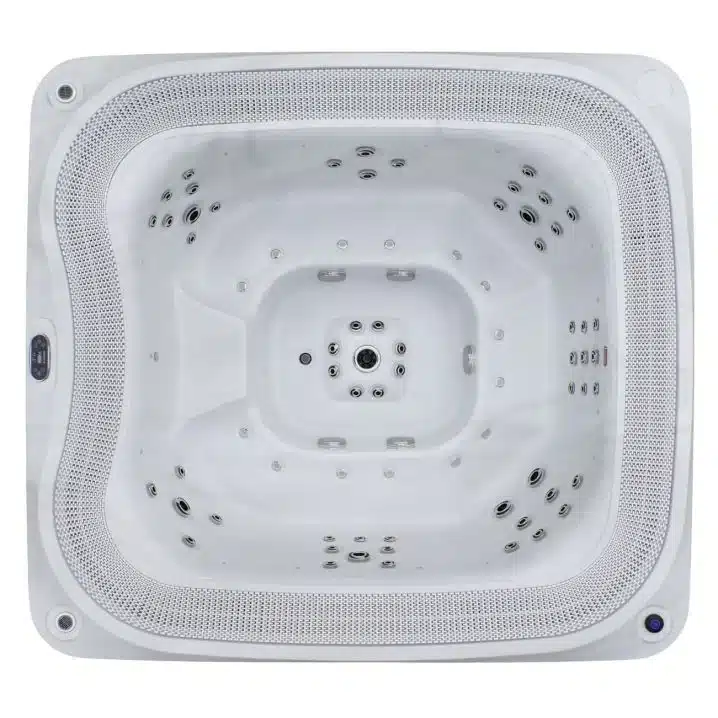 Переливний СПА-басейн Aquajoy Serenity (250х230х96 см), Сріблясто-білий мармур - Зображення 7