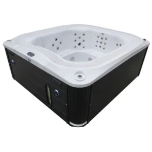 Переливний СПА-басейн Aquajoy Serenity (250х230х96 см), Сріблясто-білий мармур