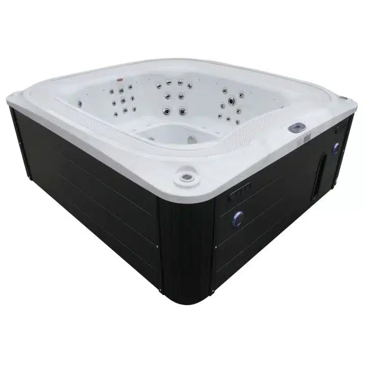 Переливний СПА-басейн Aquajoy Serenity (250х230х96 см), Сріблясто-білий мармур - Зображення 3