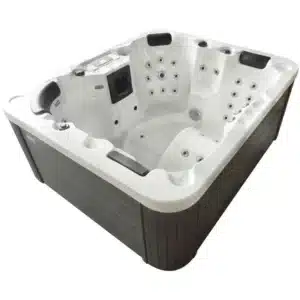 СПА-басейн Aquajoy Como (190х160х82 см), Сріблясто-білий мармур