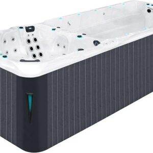 Плавальний СПА-басейн Passion Spas Vitality (708x225x126 см), Сріблясто-білий