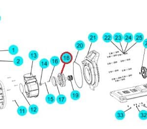 Крильчатка насоса Aquaviva SEQWEQ750, SLP750TWLP750T, (A03070176 №21)