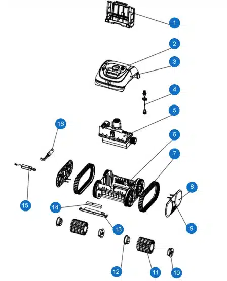 Бездротовий робот-пилосос для басейну Wybotics C1 - Зображення 6