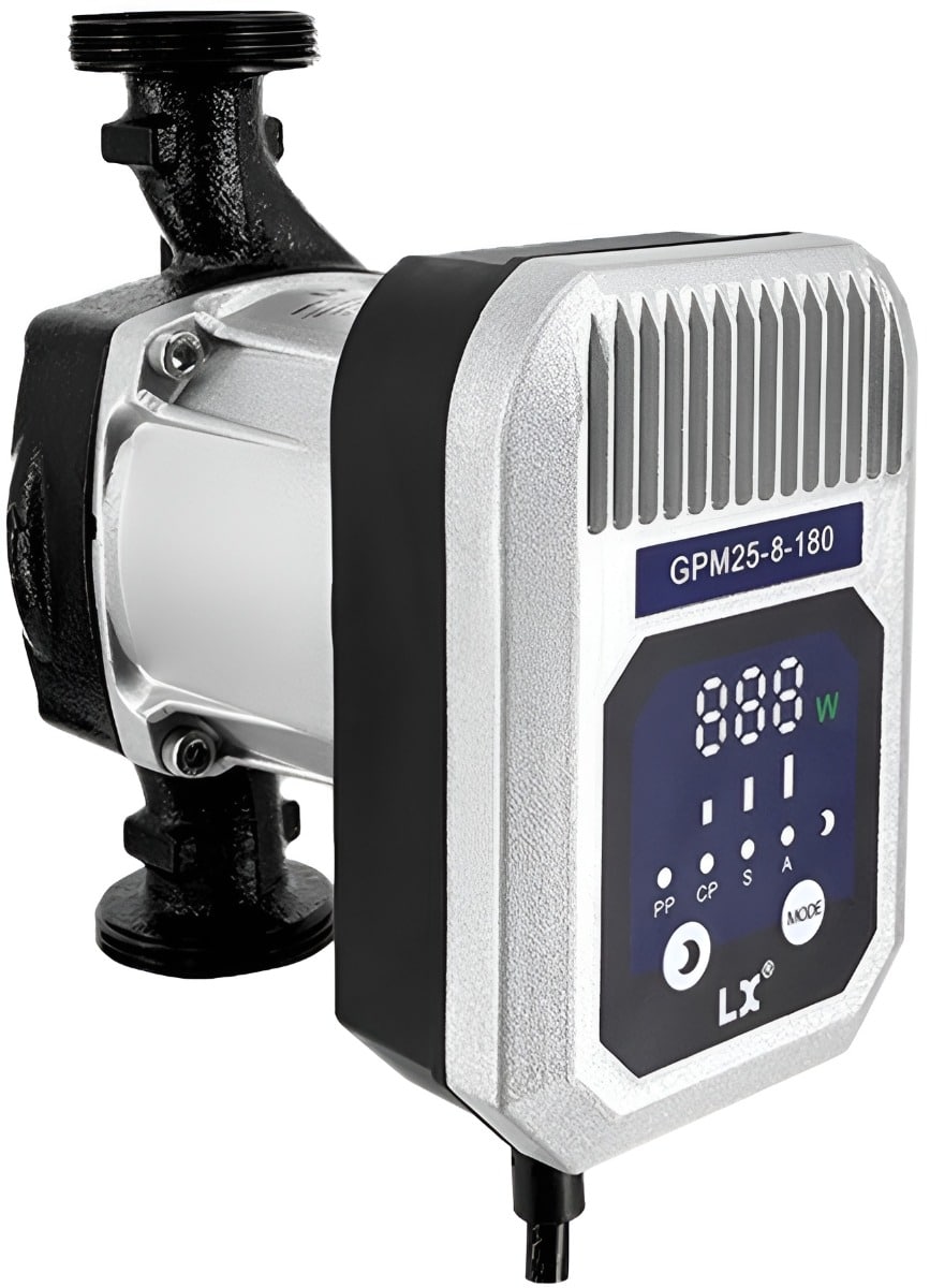 Енергоощадний циркуляційний насос Aquajoy GPM25-8-180, із частотним регулюванням та керуванням ШІМ