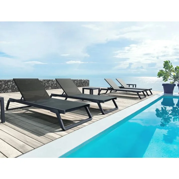 Шезлонг Aquaviva Tropic, чорний - Зображення 7