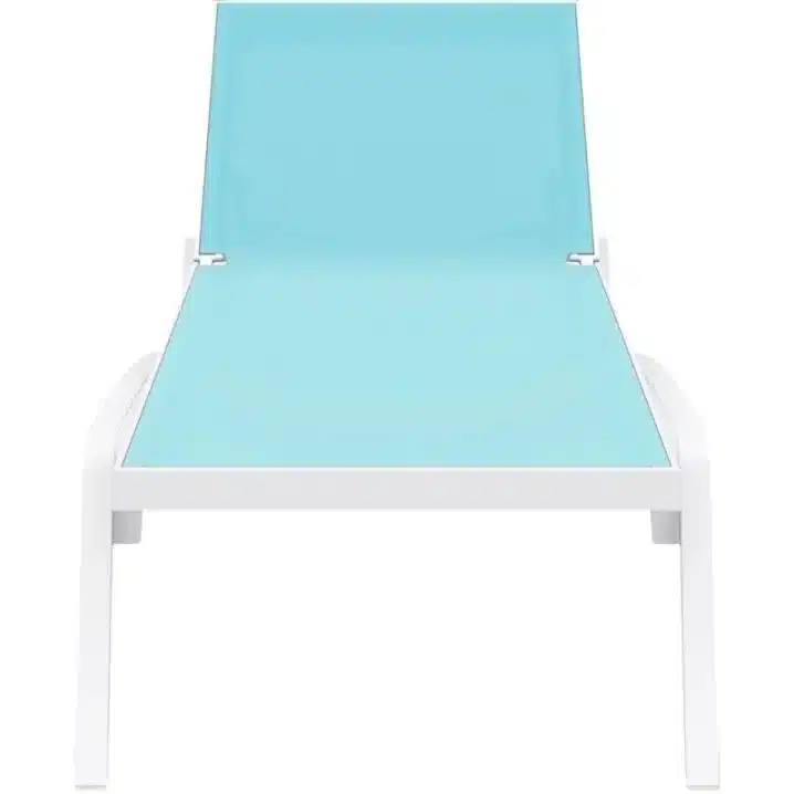 Шезлонг Aquaviva Pacific, білий з бірюзовим - Зображення 4